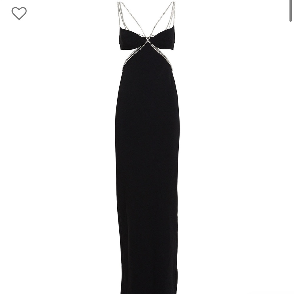 ISO David Koma Crystal Cut Out Gown
